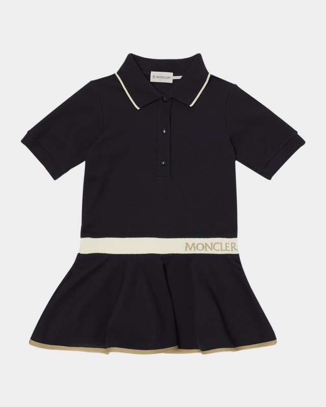 Girl's Logo-Print Polo Dress, Size 12-